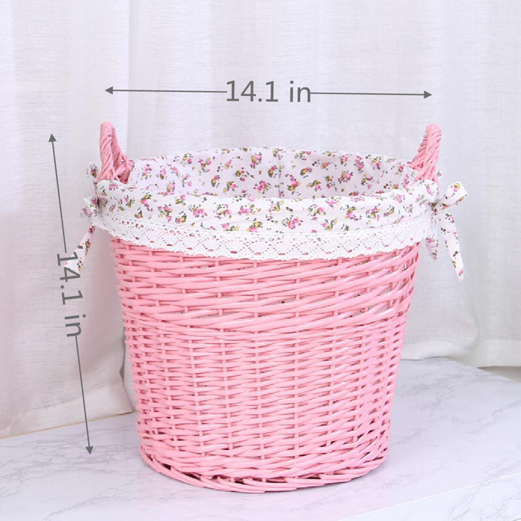 Umber Rea Wicker Laundry Basket Wayfair Canada